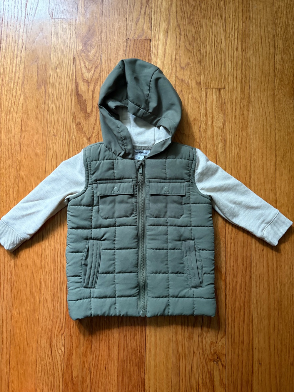 Tommy Bahama Quilted Hooded Jacket in Olive 18M LIKE NEW